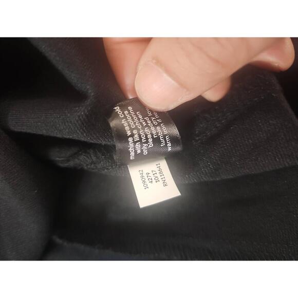 NWT Lane Bryant Black V-Neck Long Sleeve Fit Flare Maxi Dress 24 - Picture 8 of 9